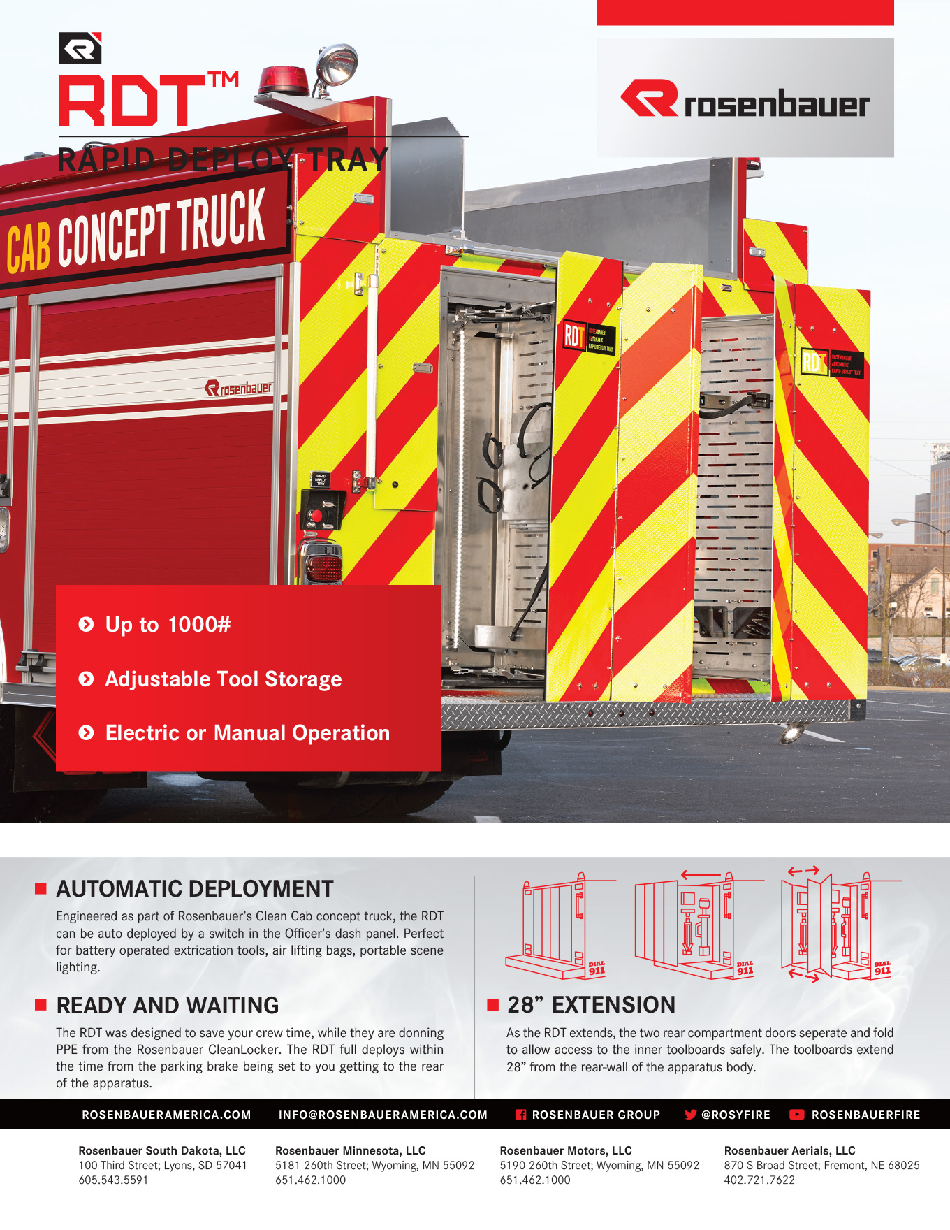 Rapid Deploy Tray - Clean Cab Concept