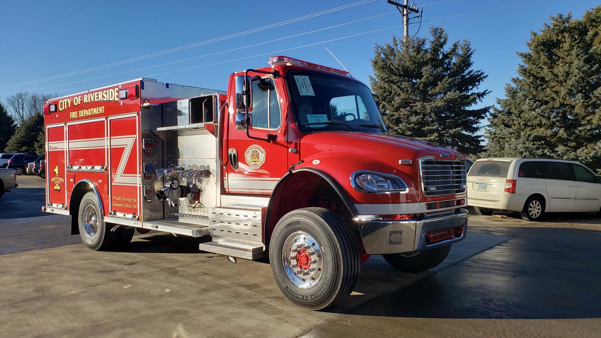 Riverside California Fire Truck Foam Tender